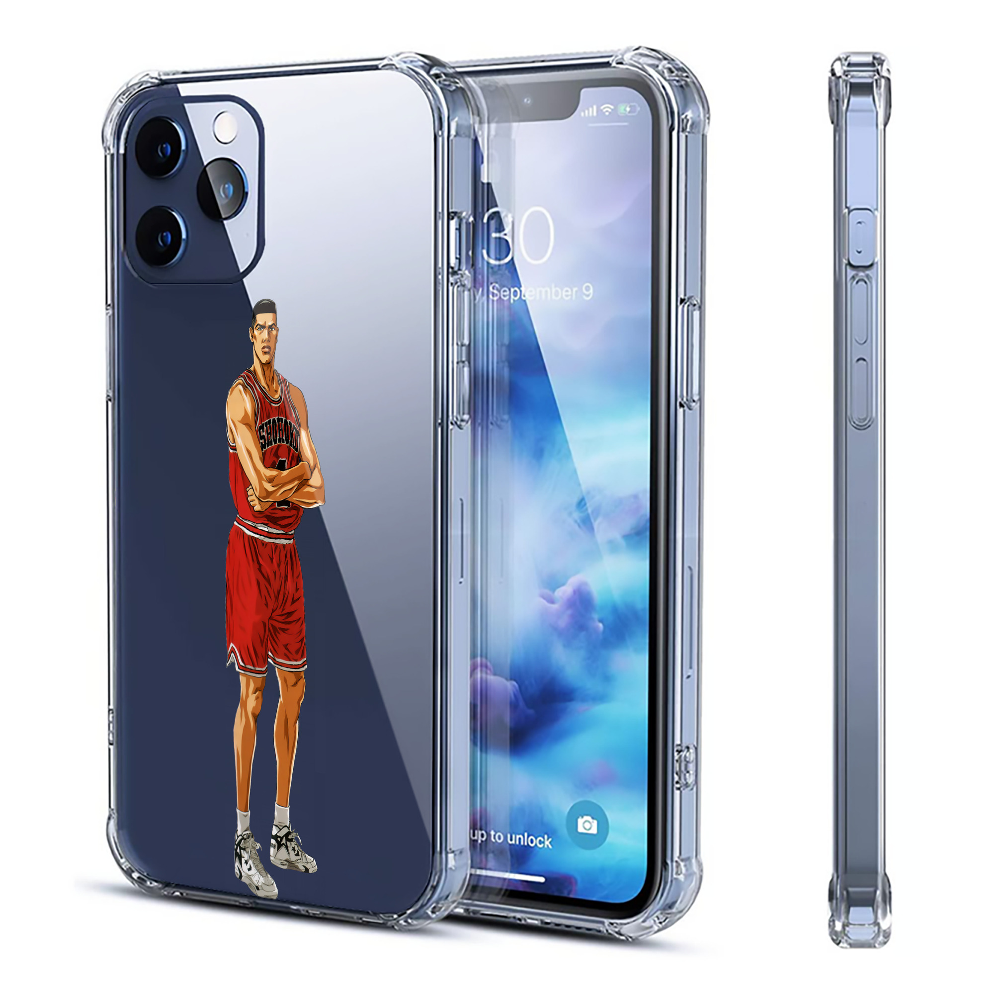 （画像用） SLAM DUNK／スラムダンク 【iPhone 12シリーズ対応】透明スマホケース（クリアソフトケース）